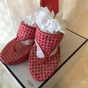 Coach wedge sandals